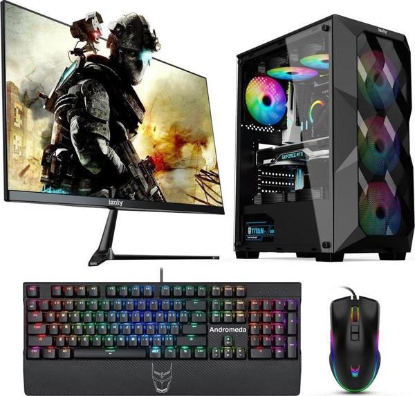 İzoly Salamander X Ryzen 4600G 8GB 256GB M.2 NVMe 24" Oyuncu Masaüstü Bilgisayarı - Image 1