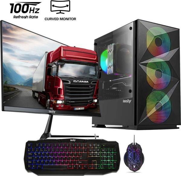 İzoly Thunder i5-4570 8GB 512GB M.2 NVMe GT 740 4GB 24'' Oyuncu Masaüstü Bilgisayarı - Image 1