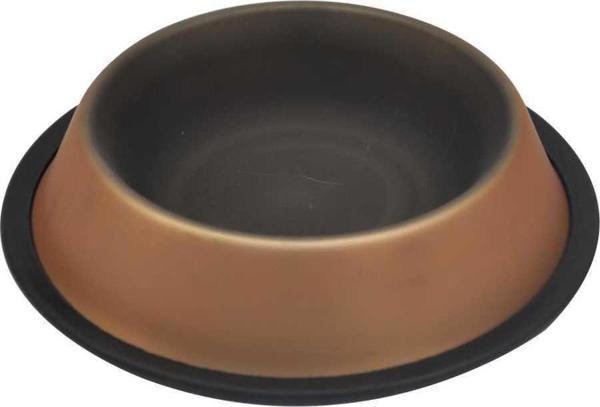 Zampa Kedi ve Köpek Kaymaz Tabanlı İç Dış Renkli Mama Su Kabı 16 oz - Image 1