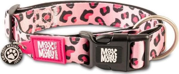 Max Molly Smart ID Leopard Pink Boyun Tasması Small - Image 1