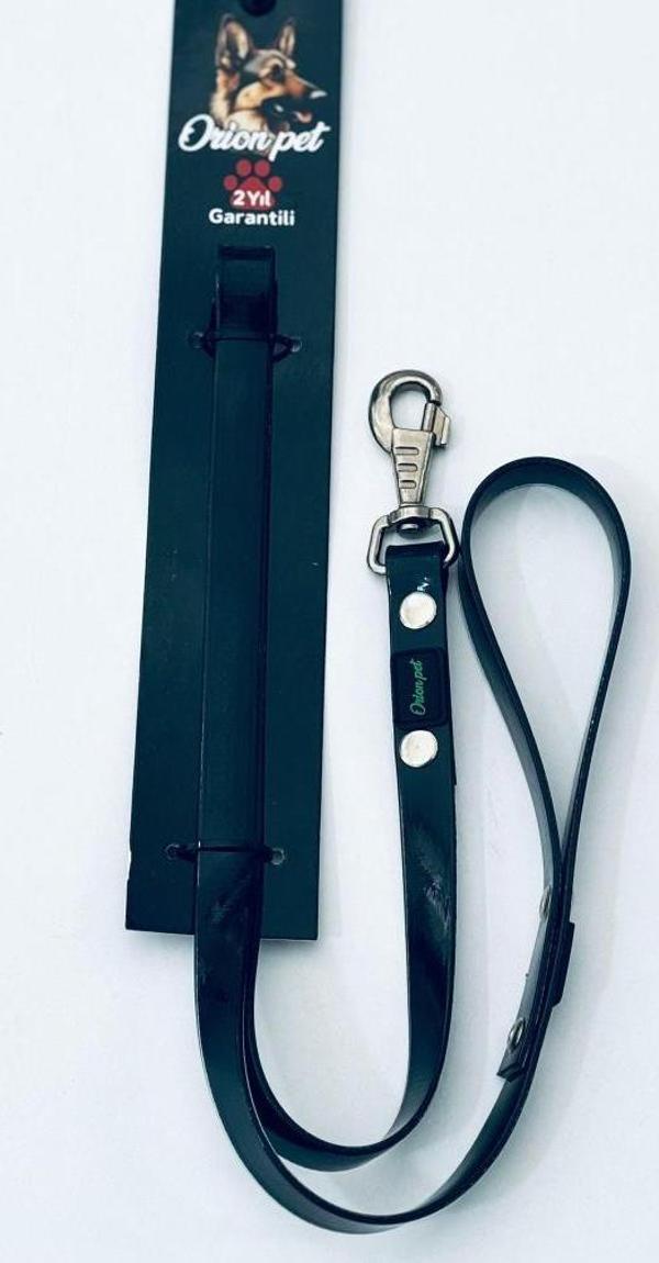 Orion Silikon Kaplı Köpek Gezdirme Kayışı Siyah 2X127 Cm - Image 1