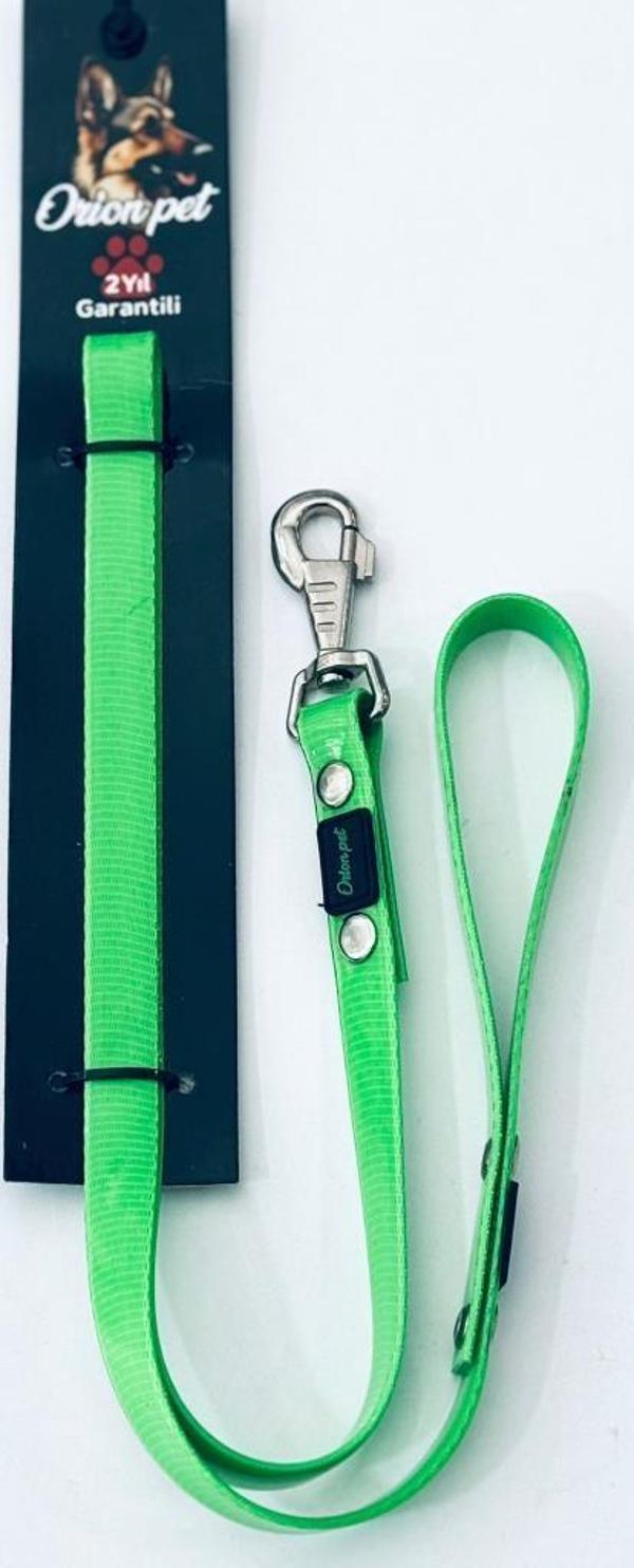 Orion Silikon Kaplı Köpek Gezdirme Kayışı Yeşil 2X127 Cm - Image 1
