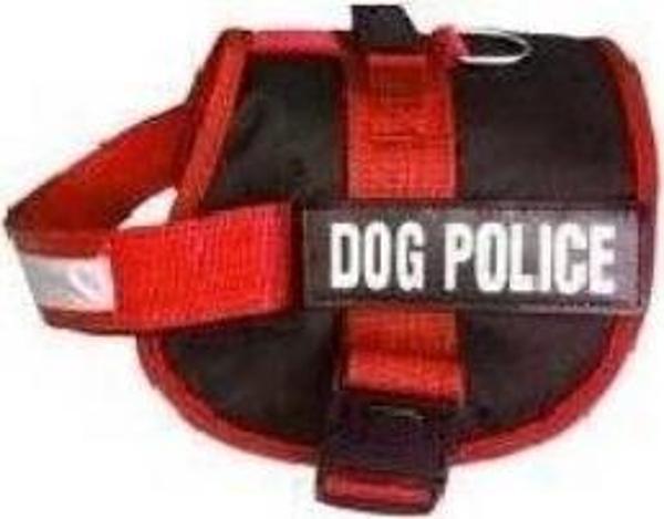 Pet Pretty Kırmızı Dog Police Göğüs Tasması Large - Image 1