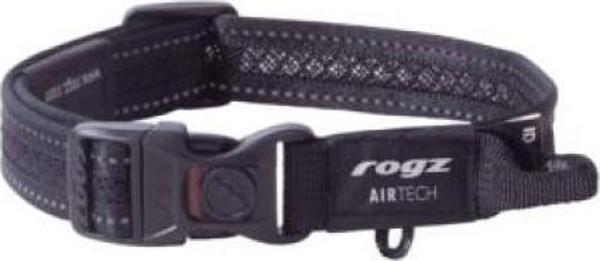 Rogz Air Tech Halsband Zwart Köpek Boyun Tasması Large - Image 1