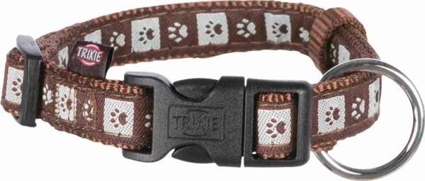 Trixie Modern Köpek Boyun Tasması Kahverengi Pati Desenli 25mm 40x65 Cm - Image 1