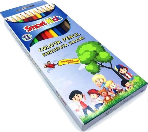 Smart Kids Tam Boy Kuru Boya 12 Renk - Image 1