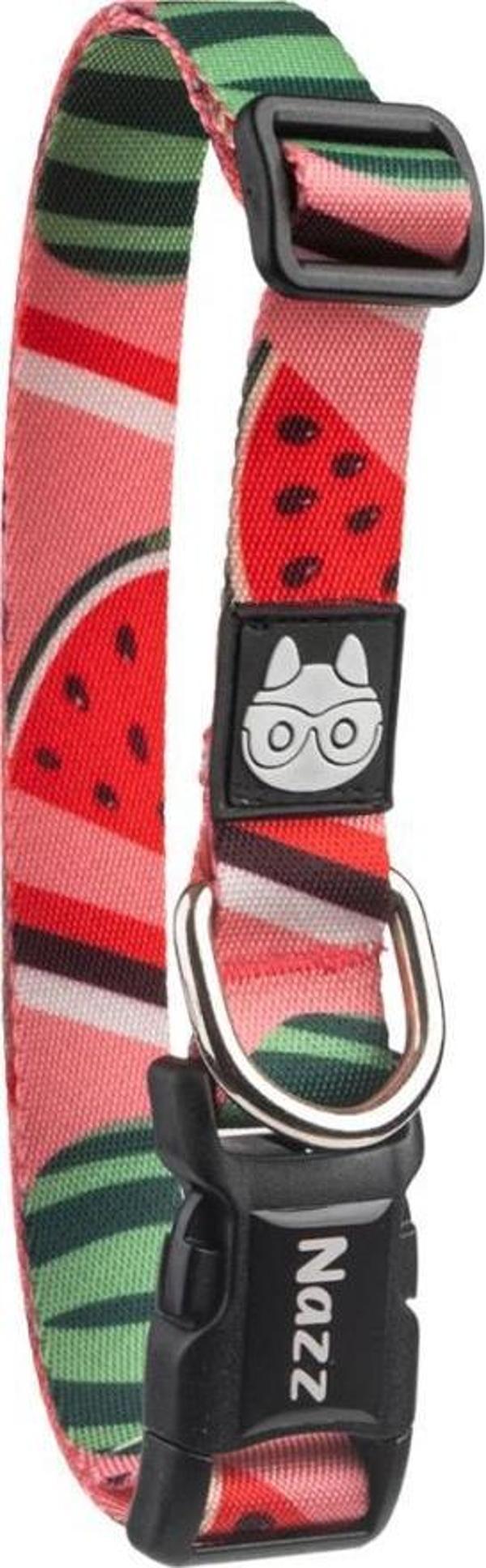Nazz Köpek Boyun Tasması Karpuz Pembe Small 1,5X34 Cm - Image 1
