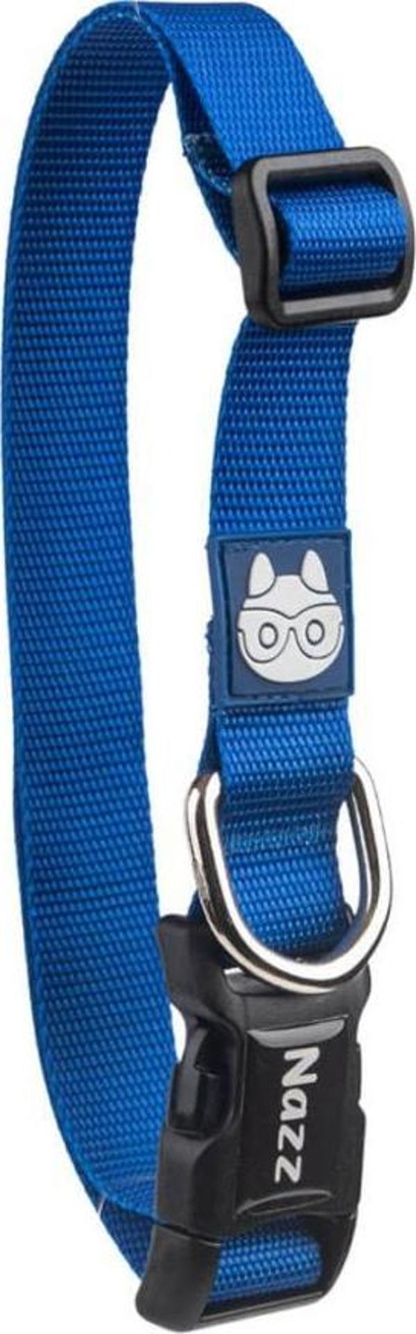 Nazz Köpek Boyun Tasması Mavi Small 1,5X34 Cm - Image 1