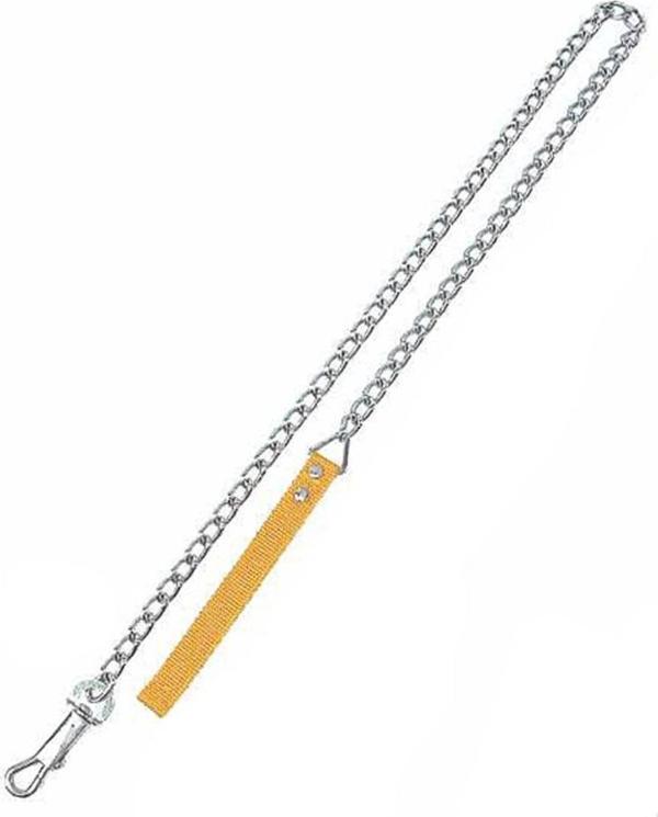 Zampa Yumuşak Dokulu Sarı Köpek Gezdirme Zinciri 2.0 mm x 120 Cm - Image 1