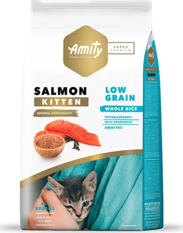 Amity Süper Premium Düşük Tahıllı Somon Balıklı Yavru Kedi Maması 2 Kg - Image 1