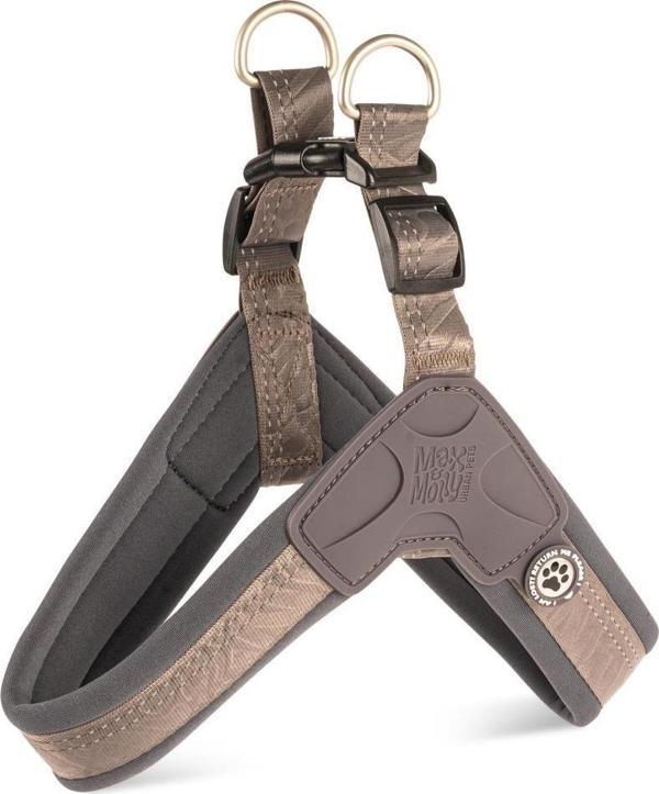 Max Molly Matrix 2.0 Akıllı Künyeli Q-Fit Köpek Göğüs Tasması Stone Large - Image 1