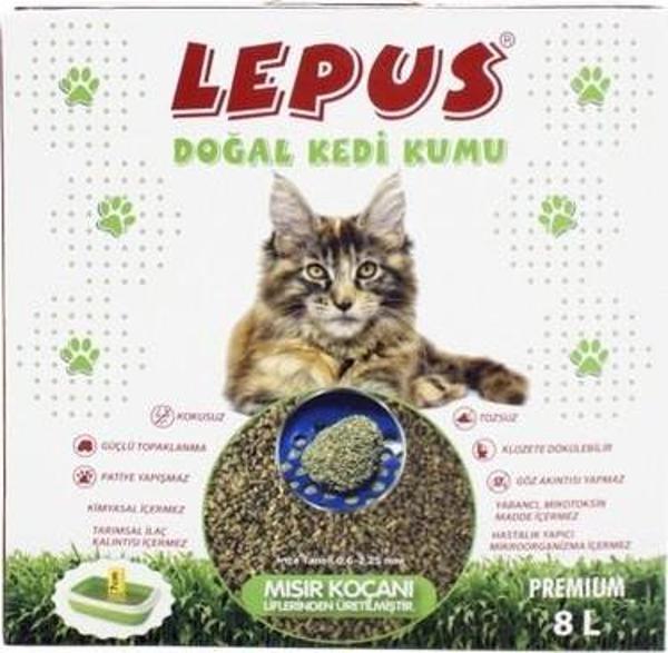 Lepus Doğal Mısır Koçanlı Kedi Kumu 8 Litre - Image 1