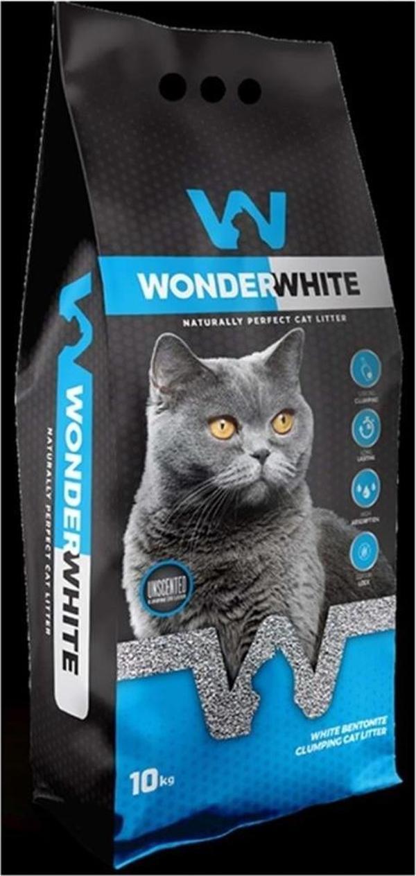 Wonder White Kokusuz İnce Taneli Topaklanan Kedi Kumu 10 Kg - Image 1