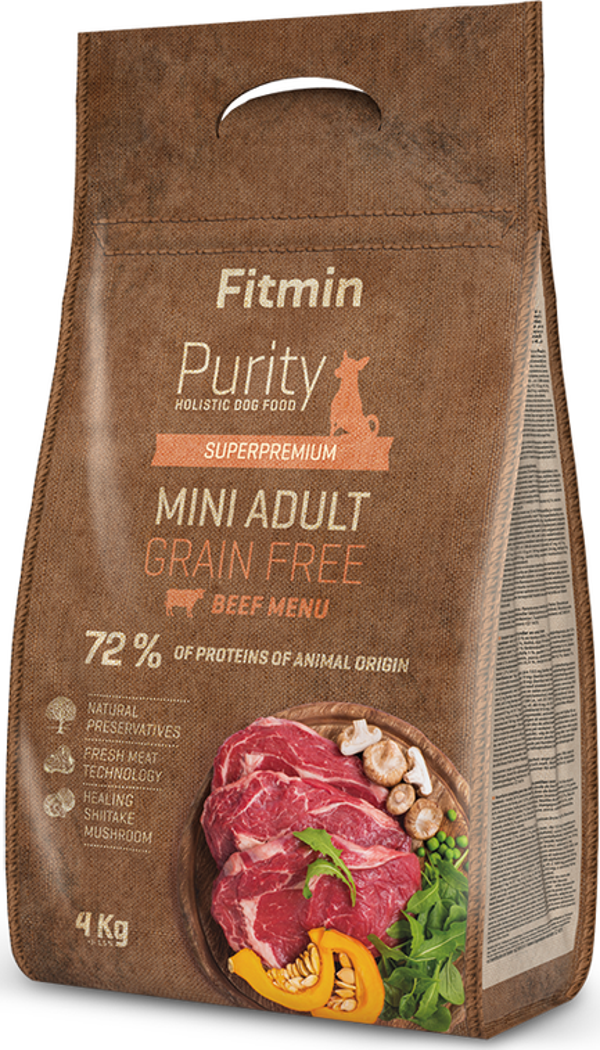 Fitmin Purity Beef Yetişkin Mini Köpek Maması 4 Kg - Image 1