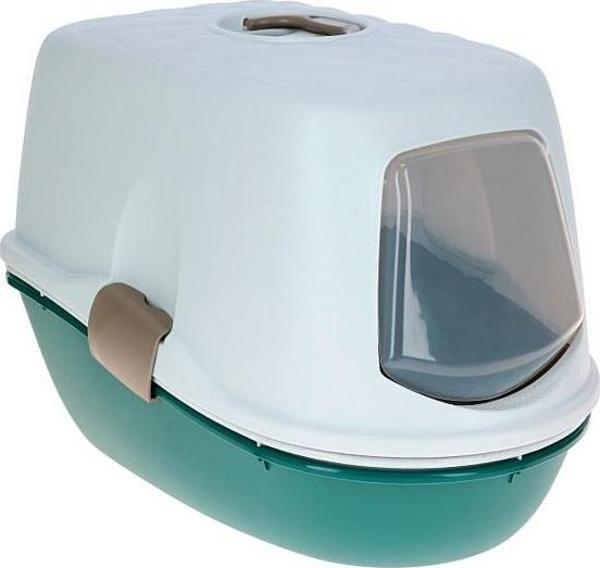 Stefanplast Furba Top Chıc Elekli Kedi Tuvaleti Beyaz Yeşil 58,5x39,4x42 Cm - Image 1