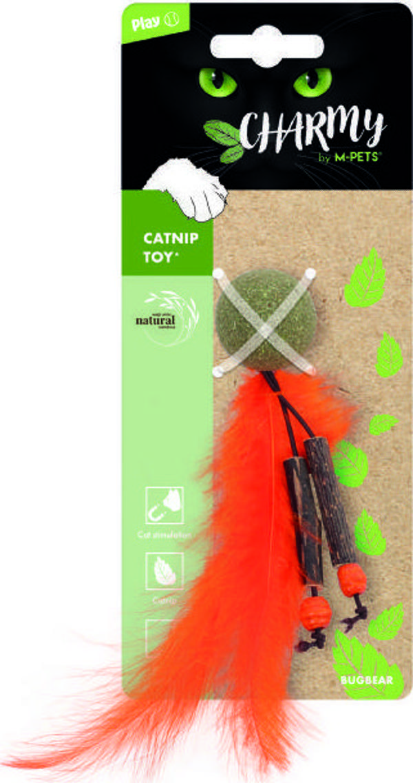 M-Pets Charmy Bugbear Catnipli Kedi Oyuncağı Turuncu - Image 1