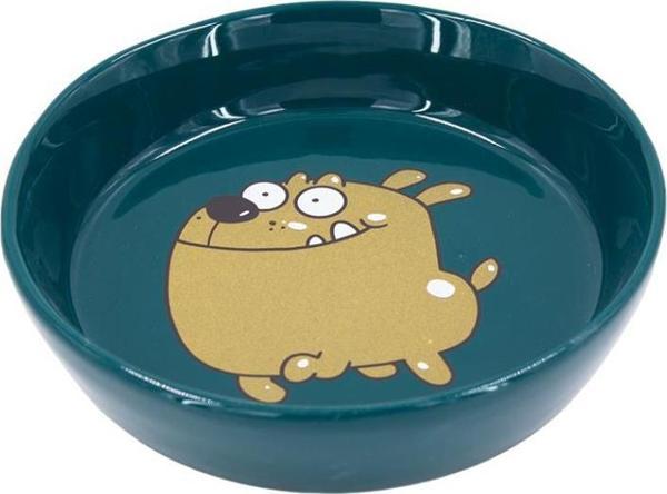 Lepus Renkli Seramik Kedi Köpek Mama ve Su Kabı Yeşil 250 ml - Image 1