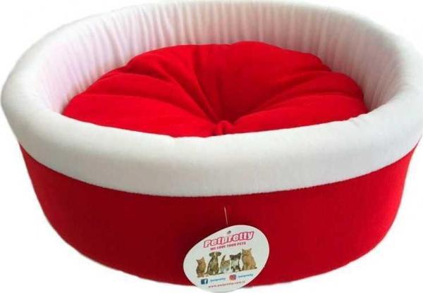 ​Pet Pretty Spesiyal Simit Polar Yatak Kırmızı 54x10 Cm - Image 1