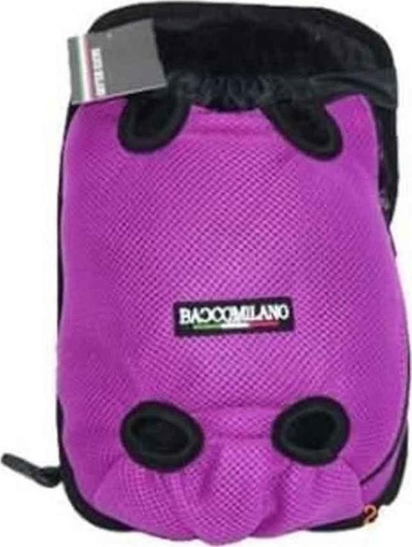 Bacco Milano Ana Kucağı Çanta Ayaklı Model Mor 21X32 Cm - Image 1