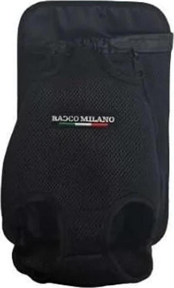 Bacco Milano Ana Kucağı Çanta Ayaklı Model Siyah 21X32 Cm - Image 1