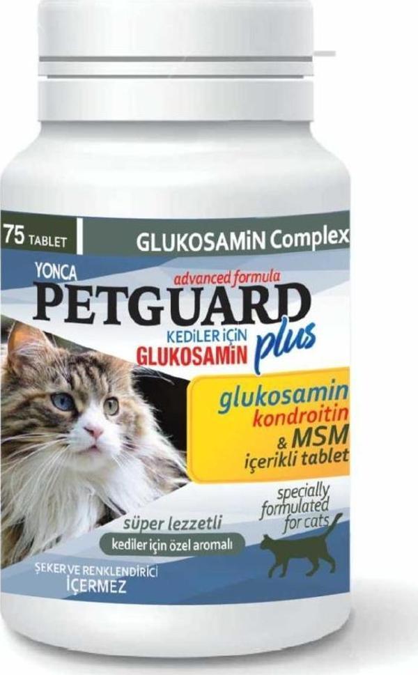 Petguard Plus Kediler İçin Glukosamin Tablet 75 Adet - Image 1