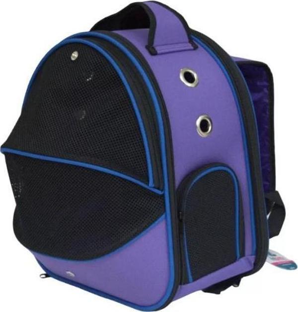 Pet Pretty Fileli Astronot Kedi Köpek Taşıma Çantası Mor - Image 1