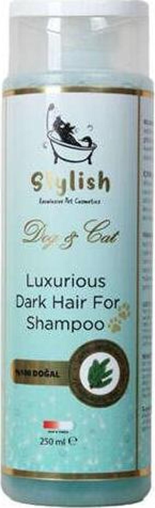 Stylish Dark Hair Koyu Tüylü Kedi ve Köpek Şampuanı 250 ml - Image 1