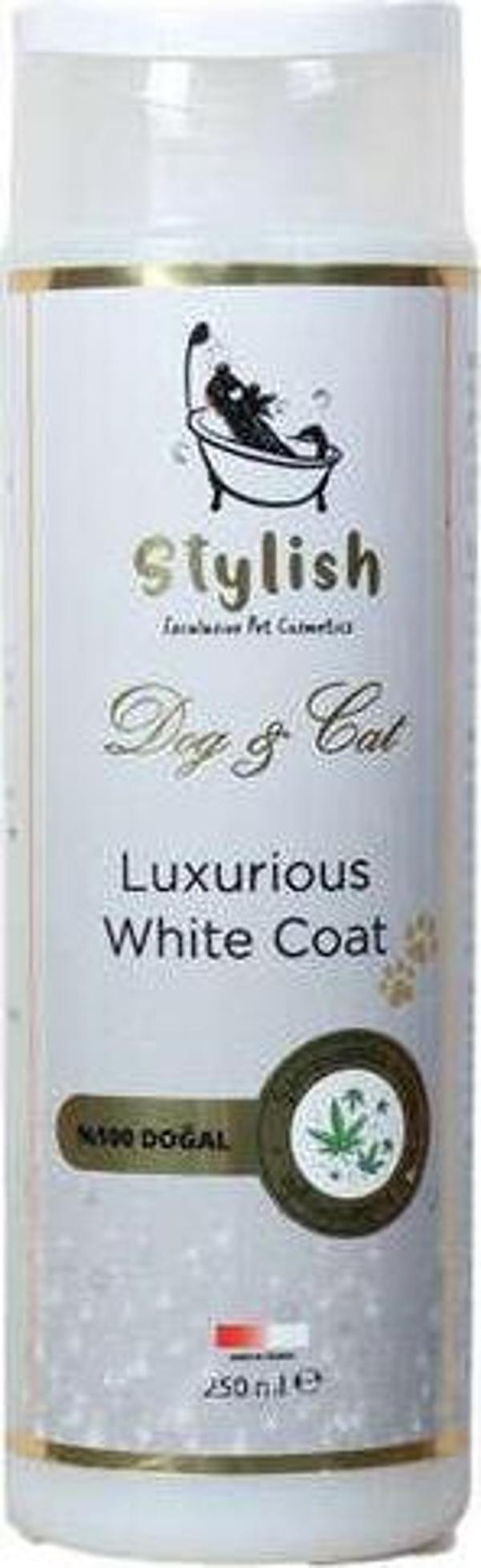 Stylish White Coat Beyaz Tüylü Kedi ve Köpek Şampuanı 250 ml - Image 1
