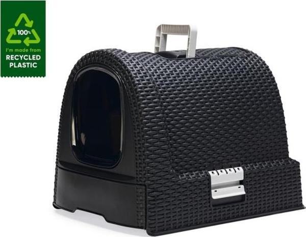 Karlıe Plastik Kedi Tuvaleti Kahverengi 51x38,5x39,5 Cm - Image 1