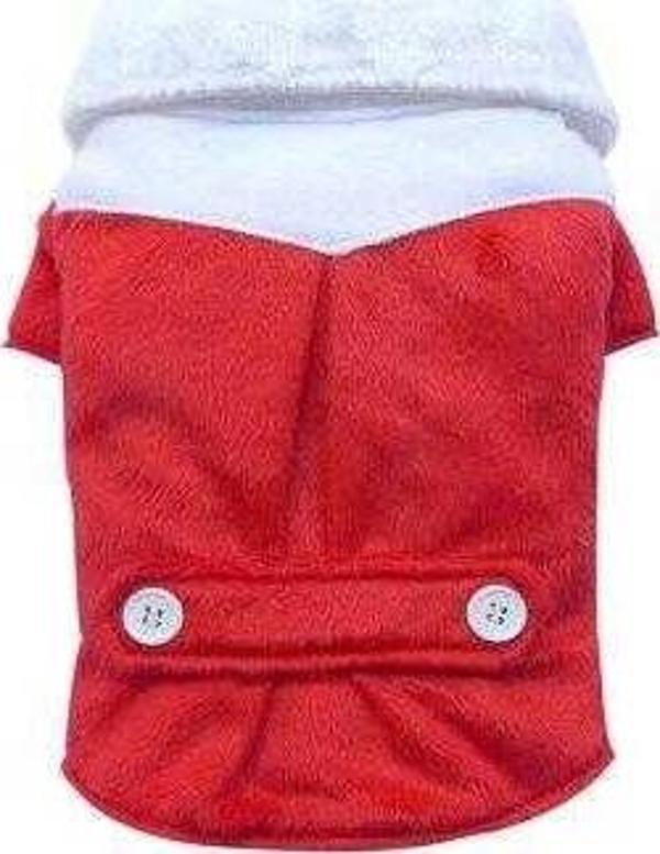Doggy Dolly Santa Yakalı Kırmızı Beyaz Yılbaşı Elbisesi Small - Image 1