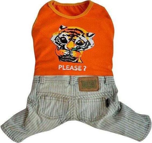 Doggy Dolly Turuncu Tişörtlü Pantalon XLarge - Image 1