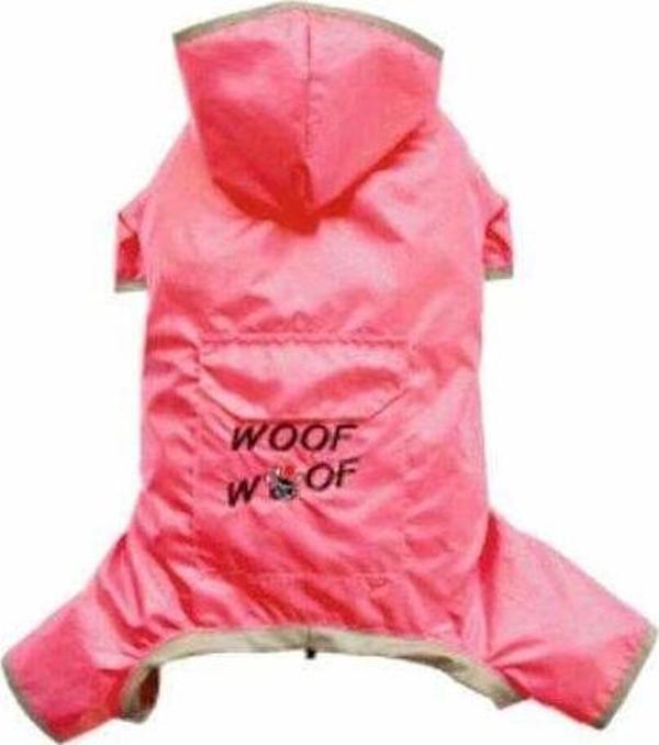 Doggy Dolly Dört Ayaklı Pembe Yağmurluk XSmall - Image 1