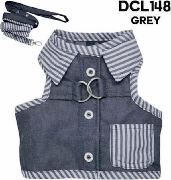 Doggy Dolly Gövde Tasmalı Gri Kıyafet XLarge - Image 1