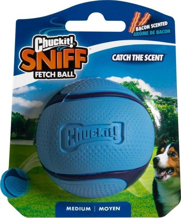 Chuckit Sniff Fetch Jambon Kokulu Köpek Oyun Topu Orta Boy 6,5 Cm - Image 1