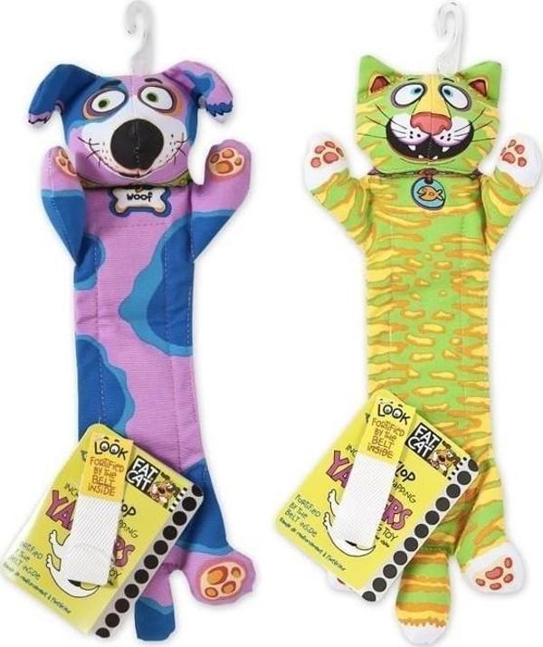Fat Cat Yankers Dayanıklı Kanvas Kumaştan Sesli Kedi Köpek Oyuncağı 38X6 Cm - Image 1