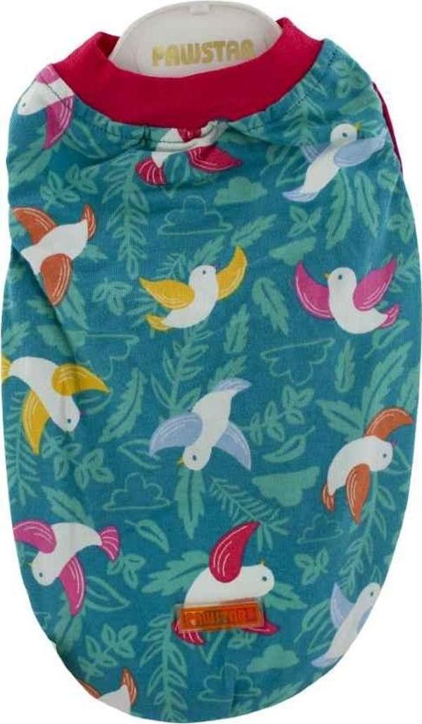 Pawstar Kuş Desenli Bird Köpek T-Shirt Large - Image 1
