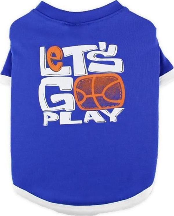 Zampa Let's Go Play Saks Mavisi Kedi Köpek T-Shirt Large - Image 1