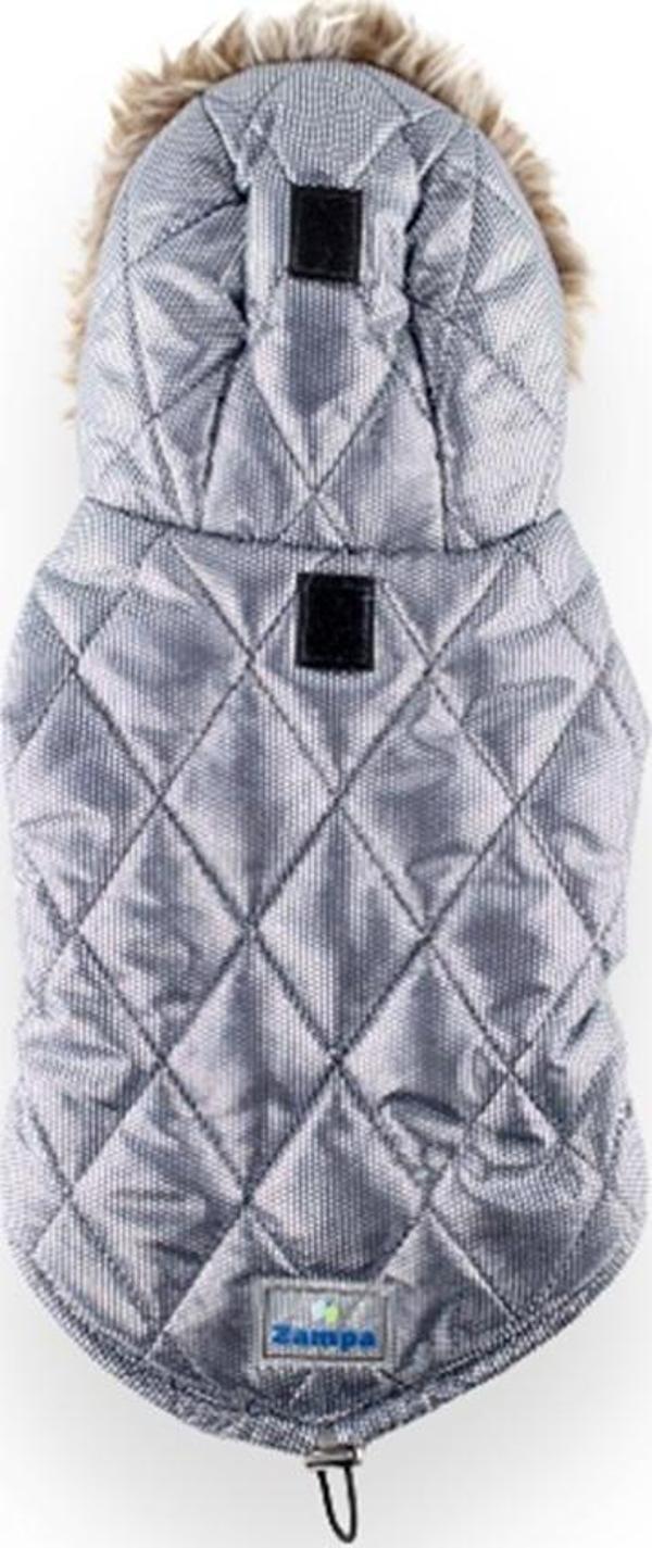 Zampa Shiny Kapüşonlu Mont Gri XSmall - Image 1