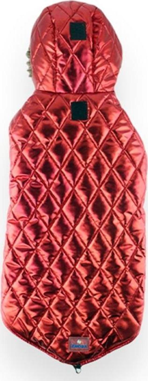Zampa Shiny Kapüşonlu Mont Kırmızı 2XSmall - Image 1
