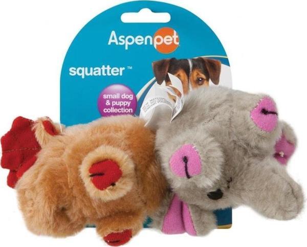 Zoobilee Squatters 2'li Peluş Sesli Köpek Oyuncağı Geyik Fil - Image 1