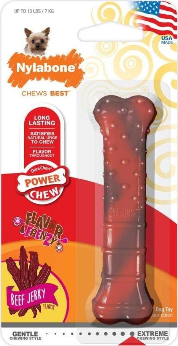 Nylabone Dura Chew Txtred Beef Jerky XSmall - Image 1