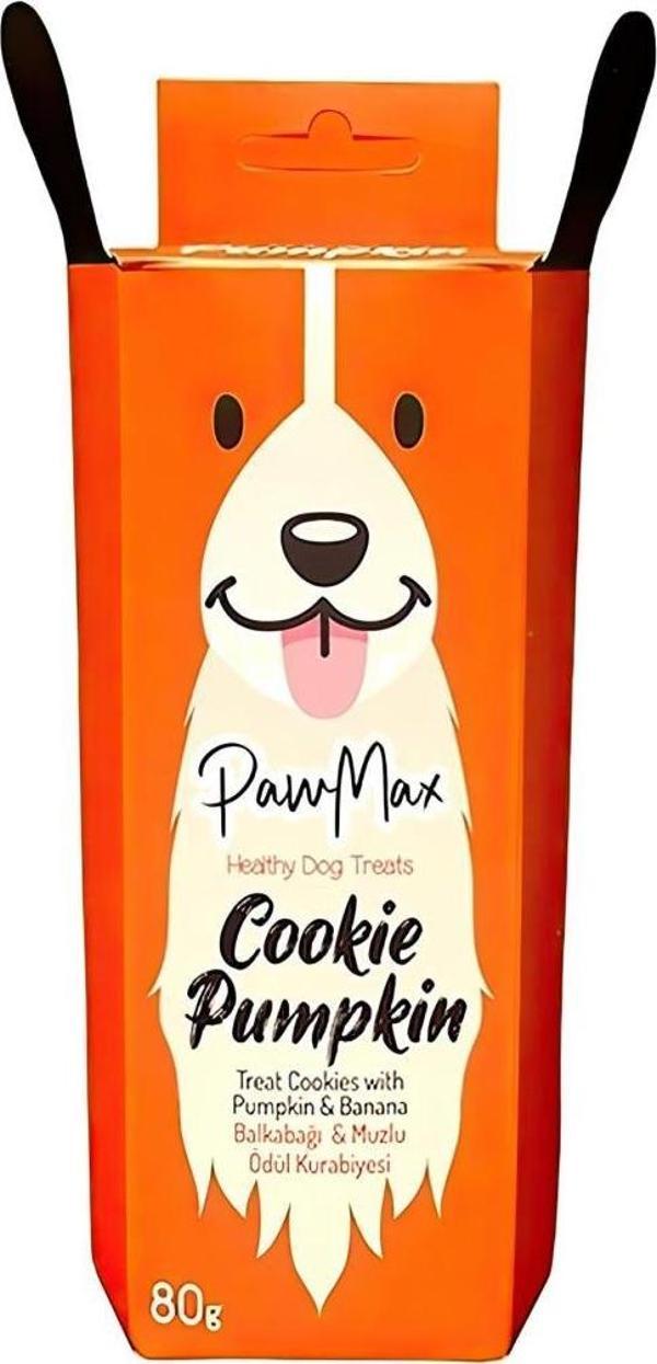 Pawmax Balkabak Ve Muzlu %100 Doğal Köpek Ödül Maması Cookie Pumpkin 80 Gr - Image 1
