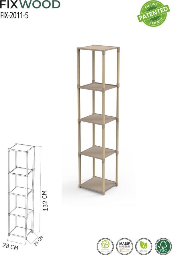 Fixwood Çok Amaçlı Raf 5 Katlı - Image 1