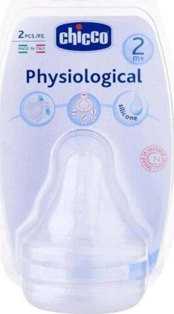 Chicco Fizyolojik Biberon Emziği 2 ay+ Akış Ayarlı Silikon - Image 1