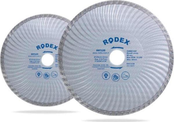 Rodex Turbo Kanallı Elmas Testere 115mm(5/20/100) Rrt115 - Image 1