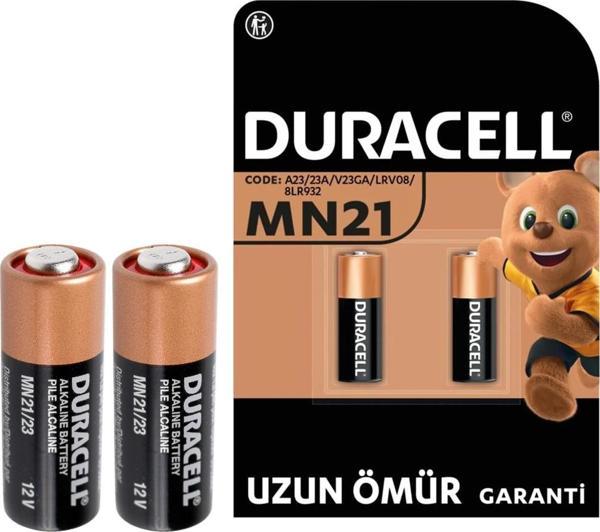DURACELL 23A LİTYUM MN21 ALARM PİLİ (2Lİ PAKET) - Image 1