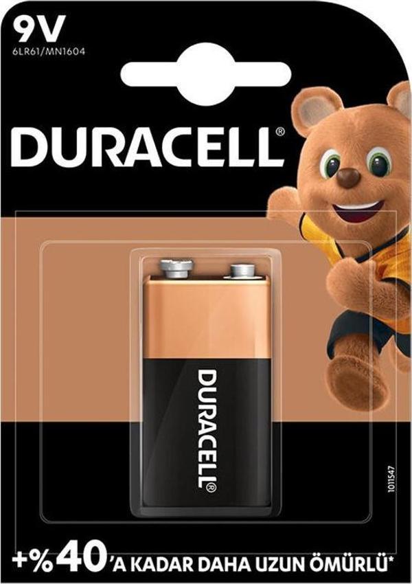 DURACELL 9 VOLT ALKALİN PİL (TEKLİ) - Image 1