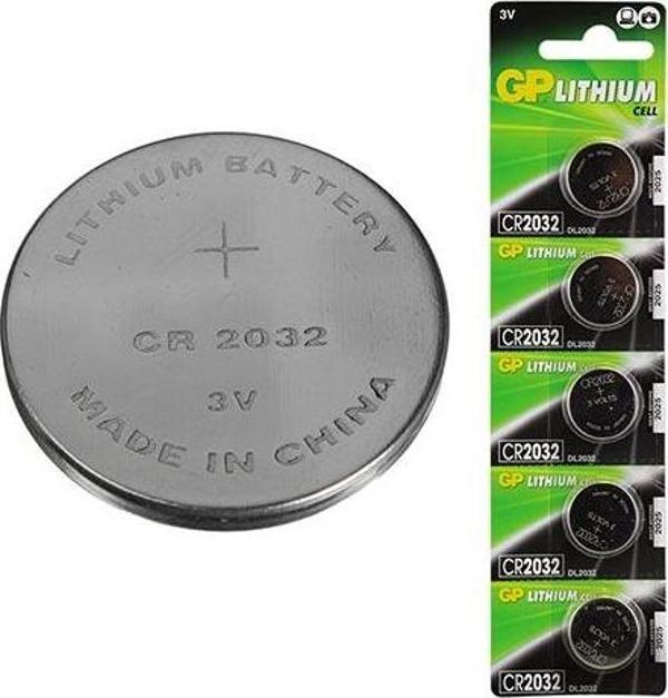 GP CR2032 3 VOLT LİTYUM PARA PİL * GPCR2032-2CPU5 (GPPBL2032188)(5Lİ PAKET) - Image 1