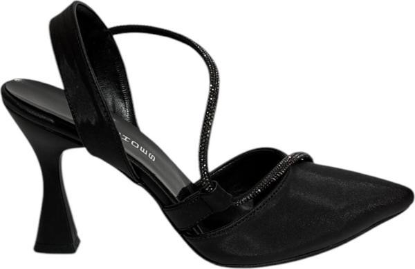 Mg Shoes T0164 Kadın Bilekten Bağlı İnce Topuklu Saten Ayakkabı (Yaz 25) - Image 1