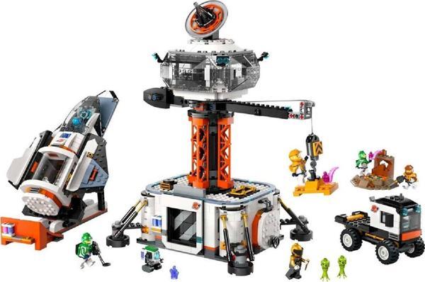 LEGO City Uzay Üssü ve Roket Fırlatma Rampası Yaratıcı Oyuncak Yapım Seti 1422 parça - Image 1